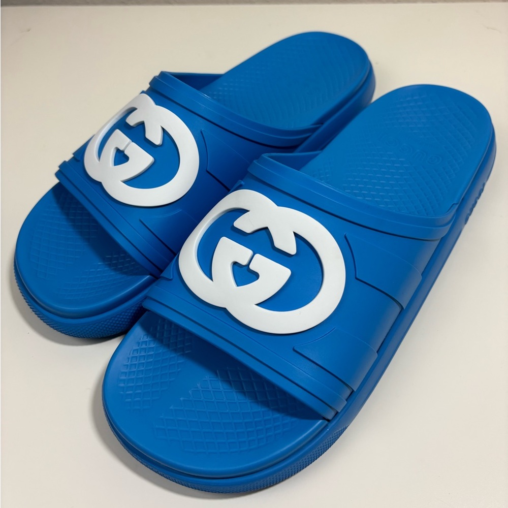 Gucci Interlocking G Rubber Slide